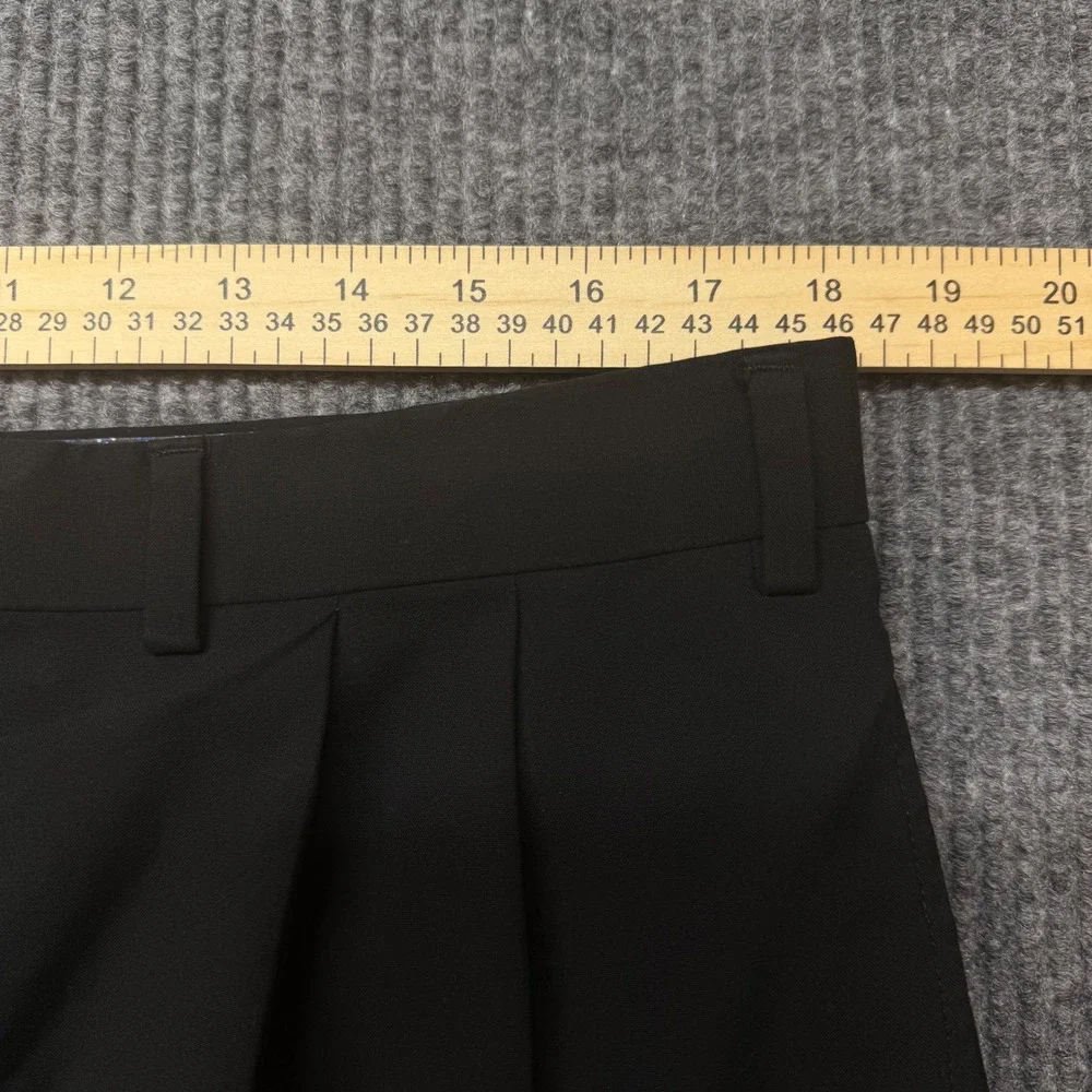 Lauren Ralph Lauren Mens 36x31 Black Pleated Cuffed Dress Pants Trousers